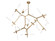 San Vicente Blvd. LED Chandelier in Brushed Brass (192|HF8061-20-BB)
