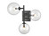 Delilah LED Wall Sconce in Black (192|HF4203-BK)