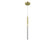 Main St. LED Pendant in Brushed Brass (192|HF2020-BOA-BB)