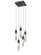 Aspen LED Pendant in Black (192|HF1900-5-AP-BK-C)
