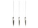 Aspen LED Pendant in Polished Chrome (192|HF1900-3-AP-CH)