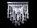Hollywood Blvd. LED Wall Sconce in Polish Nickel / Clear Glass Tear Drops (192|HF1801-PN)