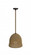 Malibu One Light Pendant in Natural Hemp Rope (192|HF1006-RP)
