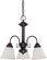 Ballerina Three Light Chandelier in Mahogany Bronze (72|60-3142)