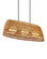 Barbary Three Light Chandelier in Natural/Black/Frosted White (142|9500-0021)