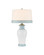 Kora One Light Table Lamp in White/Light Blue (142|6000-1026)