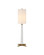 Munroe One Light Table Lamp in White/Antique Brass (142|6000-1016)