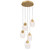 Castelo LED Chandelier in Painted Antique Brass (541|12297-030)