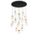 Castelo LED Chandelier in Matte Black (541|12290-02)