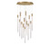 Gravina LED Chandelier in Brushed Brass (541|12272-037)