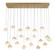 Calcolo LED Chandelier in Painted Antique Brass (541|12247-030) Calcolo LED Chandelier in Painted Antique Brass (541|12247-030)