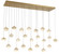 Calcolo LED Chandelier in Painted Antique Brass (541|12246-030)