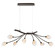 Modena LED Chandelier in Black With Gold Accent (541|12233-043)