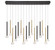 Soffio LED Chandelier in Matte Black and Brushed Gold (541|12146-023)