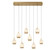 Lucidata LED Chandelier in Painted Antique Brass (541|12140-030)
