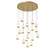 Lucidata LED Chandelier in Painted Antique Brass (541|12138-030)