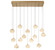 Calcolo LED Chandelier in Painted Antique Brass (541|12126-030)
