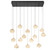 Calcolo LED Chandelier in Matte black (541|12126-02)