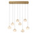 Calcolo LED Chandelier in Painted Antique Brass (541|12124-030)