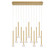 Soffio LED Chandelier in Plated Brushed Gold (541|12113-07)