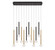 Soffio LED Chandelier in Matte Black and Brushed Gold (541|12113-023)
