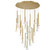 Soffio LED Chandelier in Plated Brushed Gold (541|12111-07)