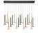 Piatto LED Chandelier in Matte Black and Brushed Gold (541|12108-023)