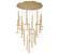 Piatto LED Chandelier in Plated Brushed Gold (541|12105-07)