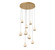 Baveno LED Chandelier in Painted Antique Brass (541|10204-030)