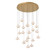 Adelfia LED Chandelier in Antique Brass (541|10196-030)