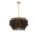 Molfetta Nine Light Chandelier in Antique Brass (541|10182-026)