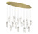 Sorrento LED Chandelier in Gold (541|10172-017-07)