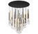 Positano LED Chandelier in Matte Black & Plated Brushed Gold (541|10148-023)