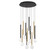 Positano LED Chandelier in Matte Black and Plated Brushed Gold (541|10144-023)