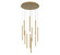 Amalfi LED Chandelier in Plated Brushed Gold (541|10143-07)