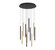 Amalfi LED Chandelier in Matte Black and Plated Brushed Gold (541|10143-023)