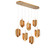 Portofino LED Chandelier in Satin Gold (541|10120-04)