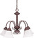 Ballerina Five Light Chandelier in Old Bronze (72|60-183)