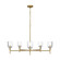 Hartley Five Light Chandelier in Burnished Brass (454|TFC1135BBS)