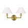 Colfax Two Light Wall Sconce in Burnished Brass (454|SLW1012BBS)