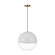 Torian One Light Pendant in Burnished Brass (454|SLP1011BBS)
