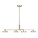 Khan LED Chandelier in Burnished Brass (454|SLC1074BBS)