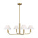 Colfax Four Light Chandelier in Burnished Brass (454|SLC1014BBS)
