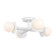 Nodes Four Light Semi-Flush Mount in Matte White (454|KF1034MWT)