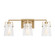 Crofton Three Light Vanity in Satin Brass (454|DJV1033SBCKG)