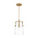 Crofton One Light Pendant in Satin Brass (454|DJP1261SB)