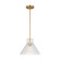 Liouet One Light Pendant in Satin Brass (454|DJP1221SB)