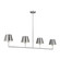 Ender Four Light Linear Chandelier in Brushed Nickel (454|DJC1274BS)
