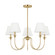 Elsay Five Light Chandelier in Satin Brass (454|DJC1255SB)