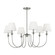 Elsay Six Light Chandelier in Brushed Nickel (454|DJC1246BS)